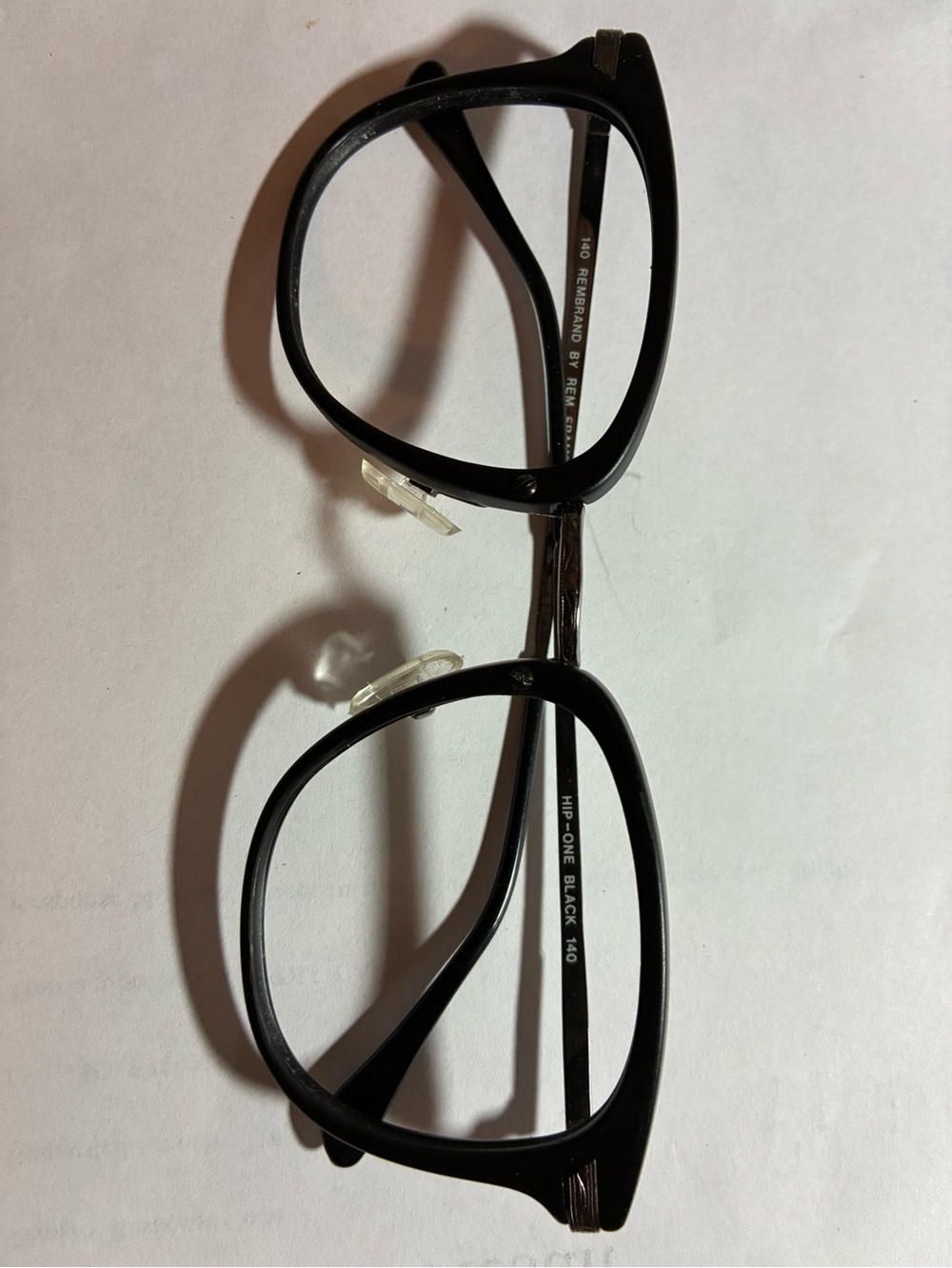 Black lightweight carbon with silver bridge and temples - NEW